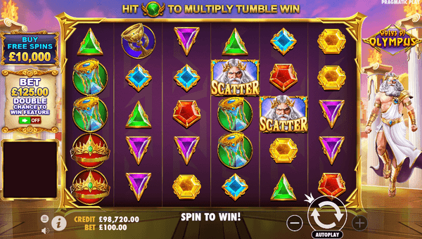 Eligible slots and games - Gates of Olympus by Pragmatic Play
